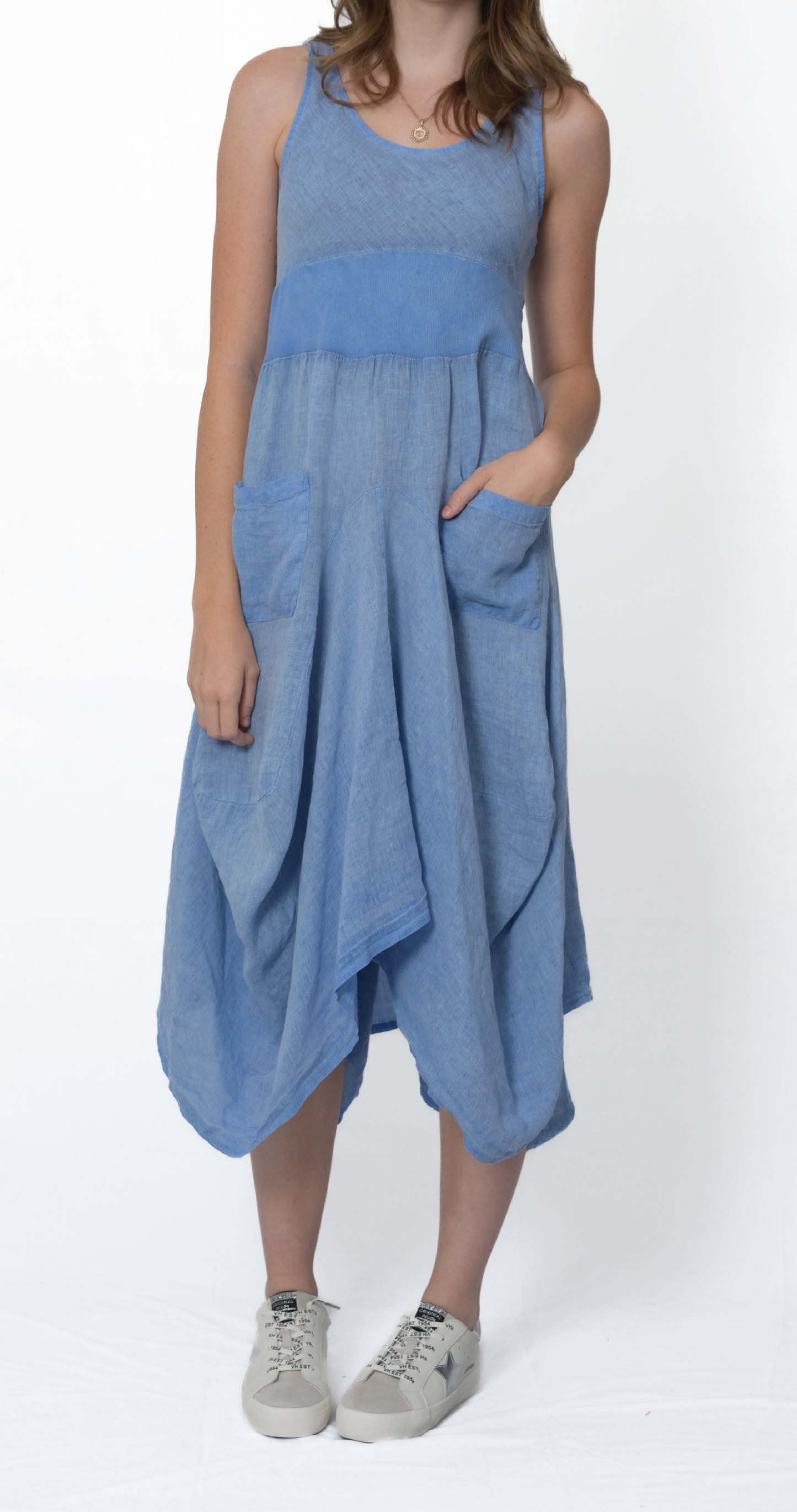 Tank Gathered Dress #4670