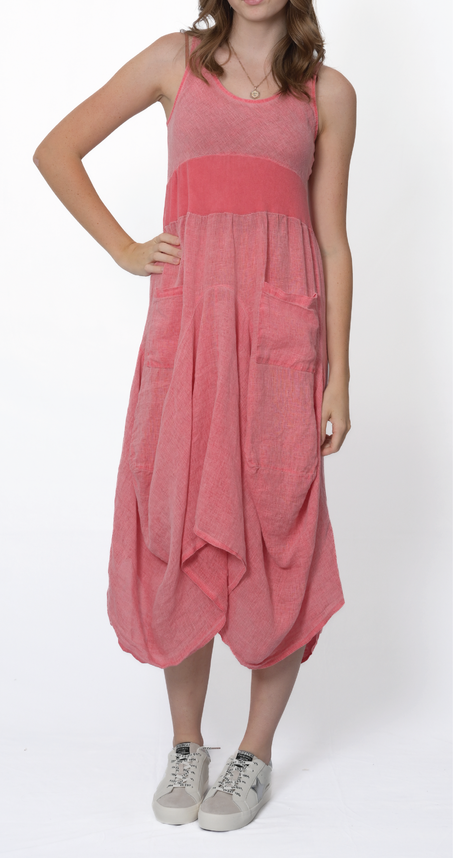 Tank Gathered Dress #4670