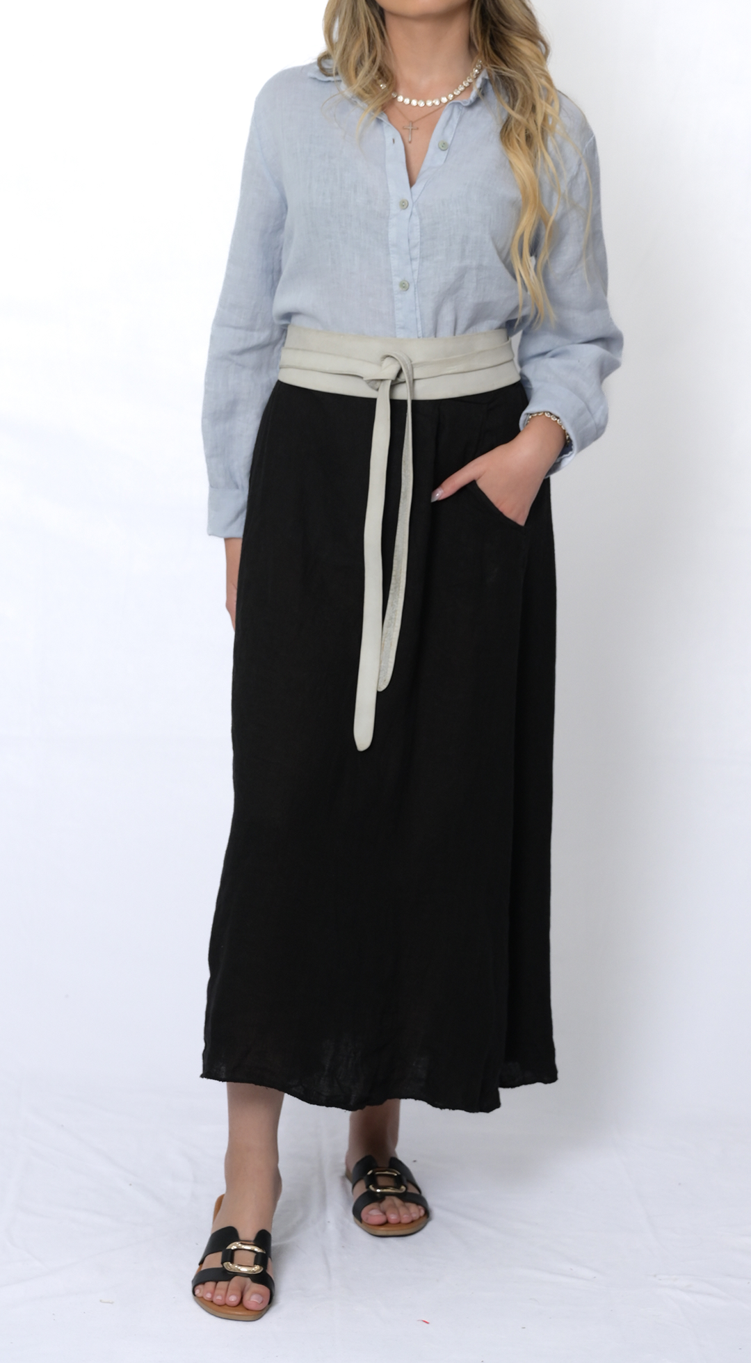 Long Sleeved Button-Up Blouse #4511