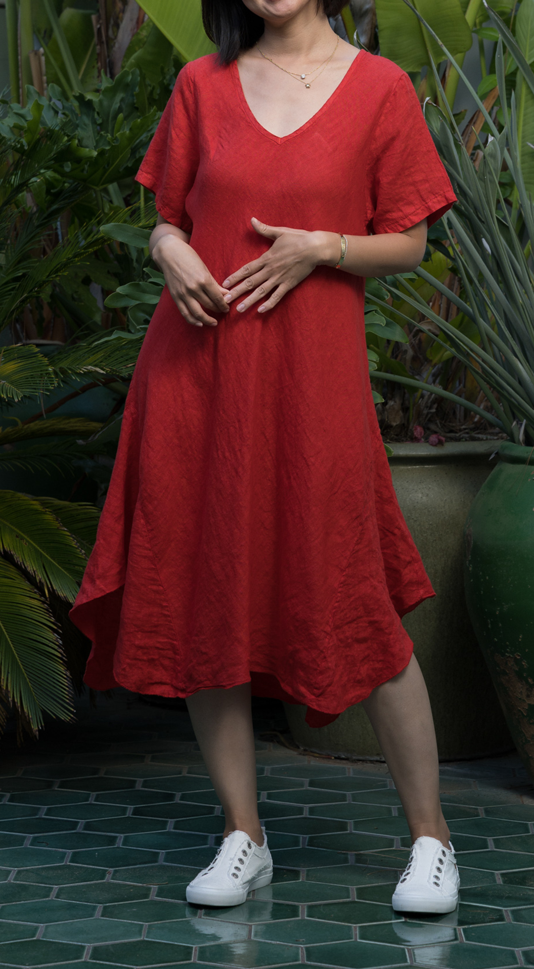 Midi A-Line Dress #4213
