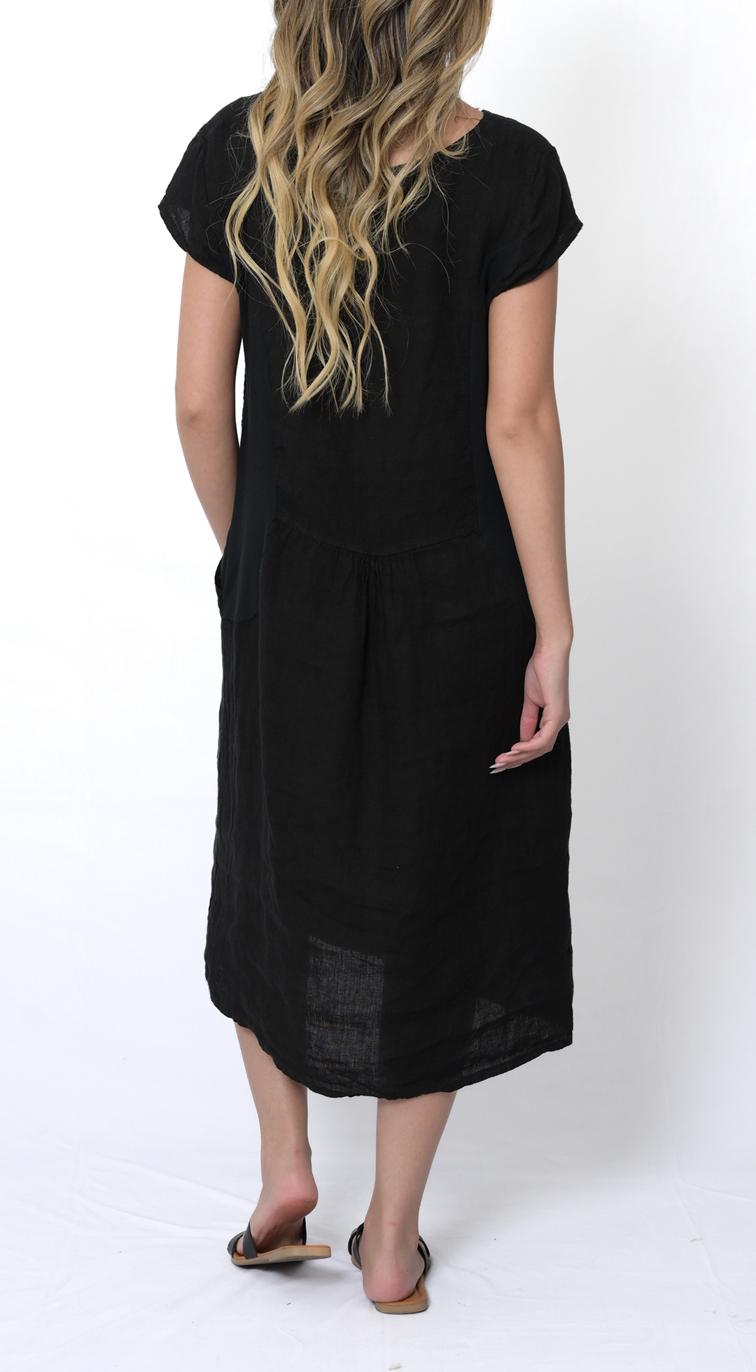V-Neck Fitted Dress #4801