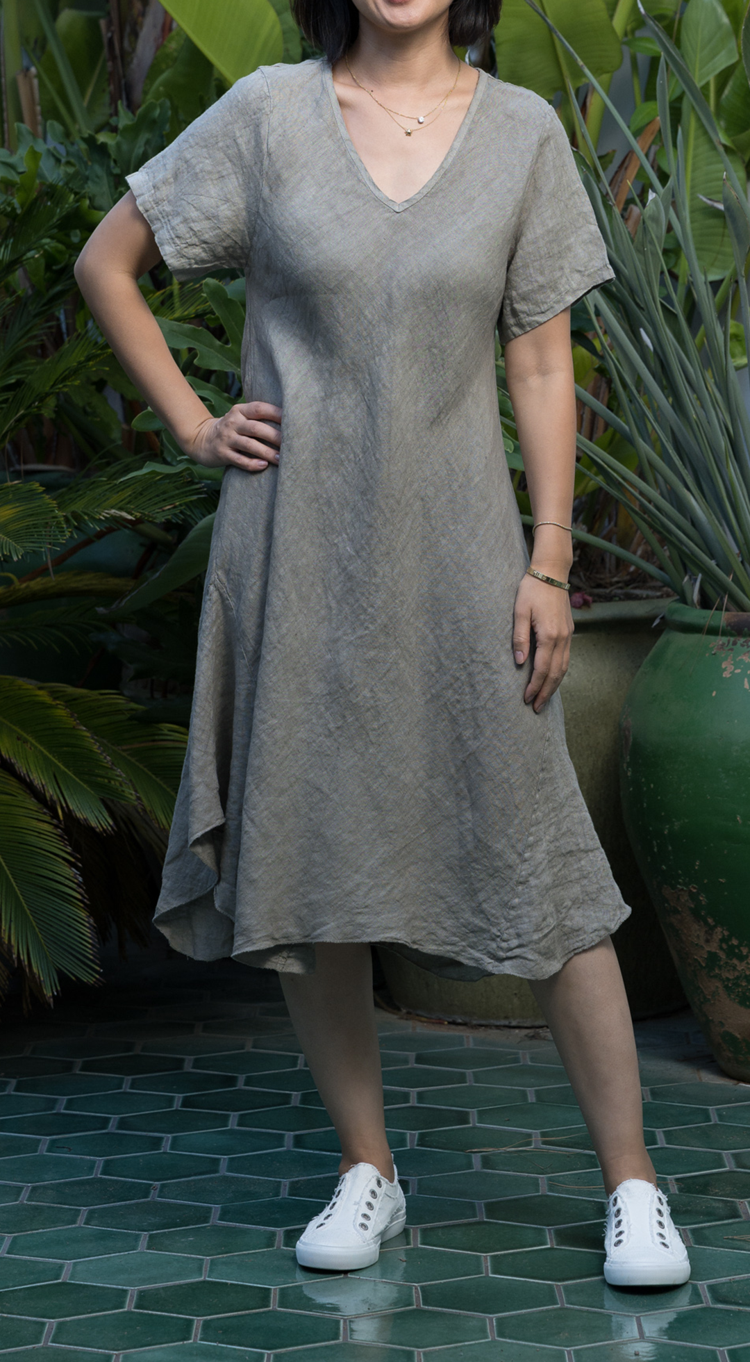Midi A-Line Dress #4213