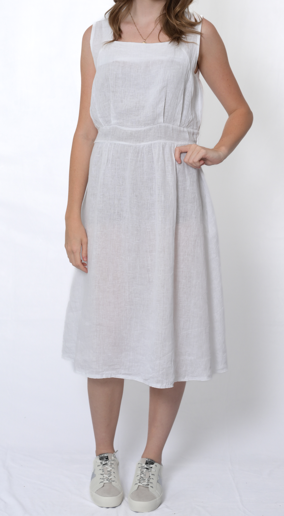 Wide Waistband Dress #4567