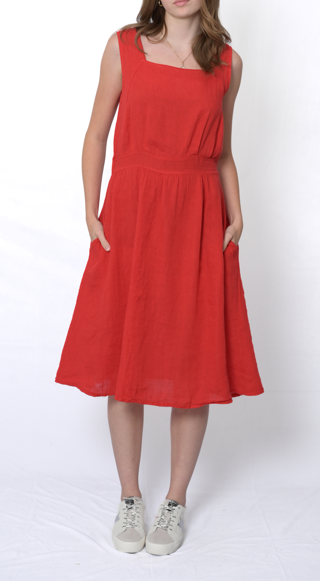 Wide Waistband Dress #4567