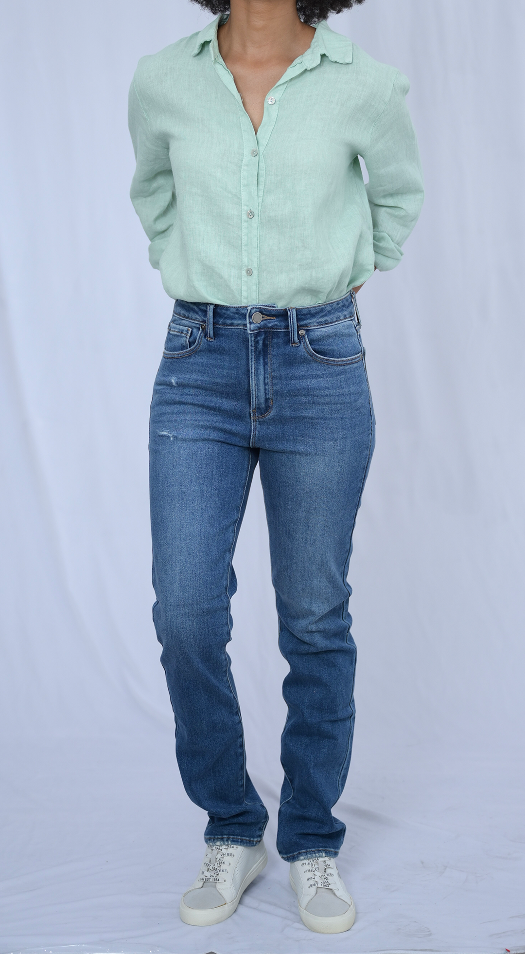 Long Sleeved Button-Up Blouse #4511