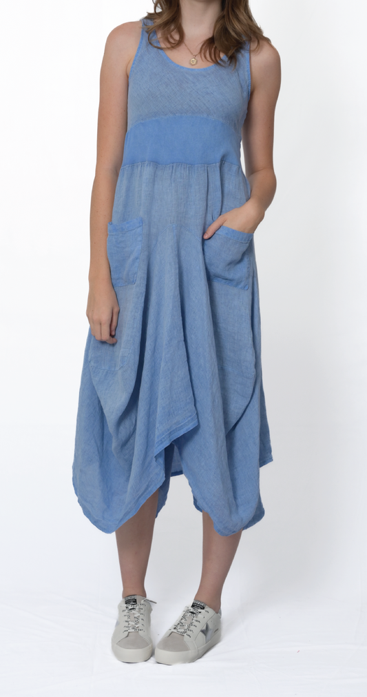 Tank Gathered Dress #4670