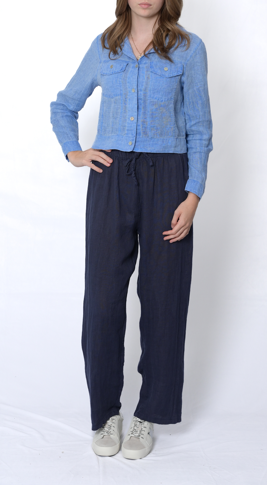 Drawstring Linen Pant #19200