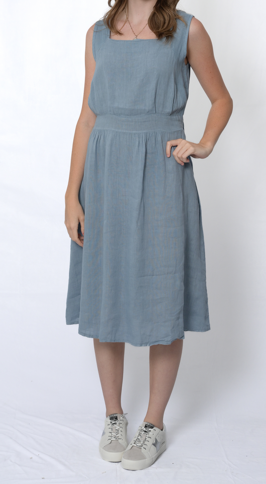 Wide Waistband Dress #4567