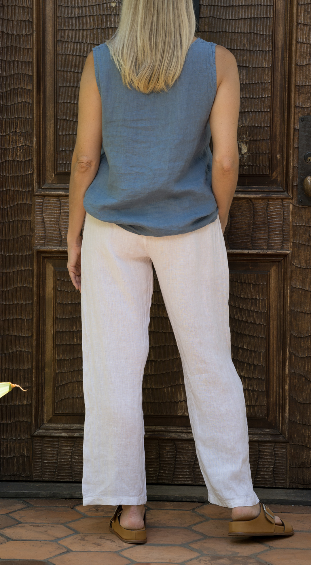 Drawstring Linen Pant #19200