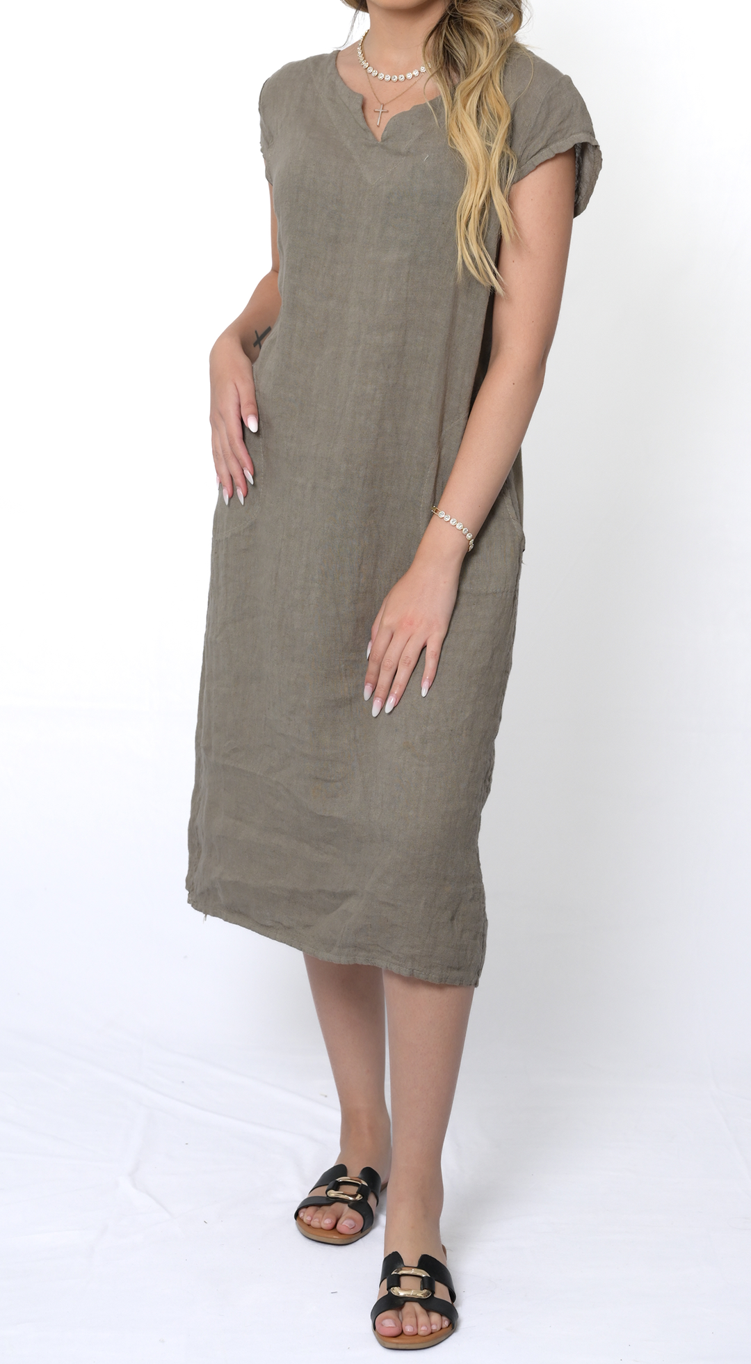 Cinched Sides Dress #4716