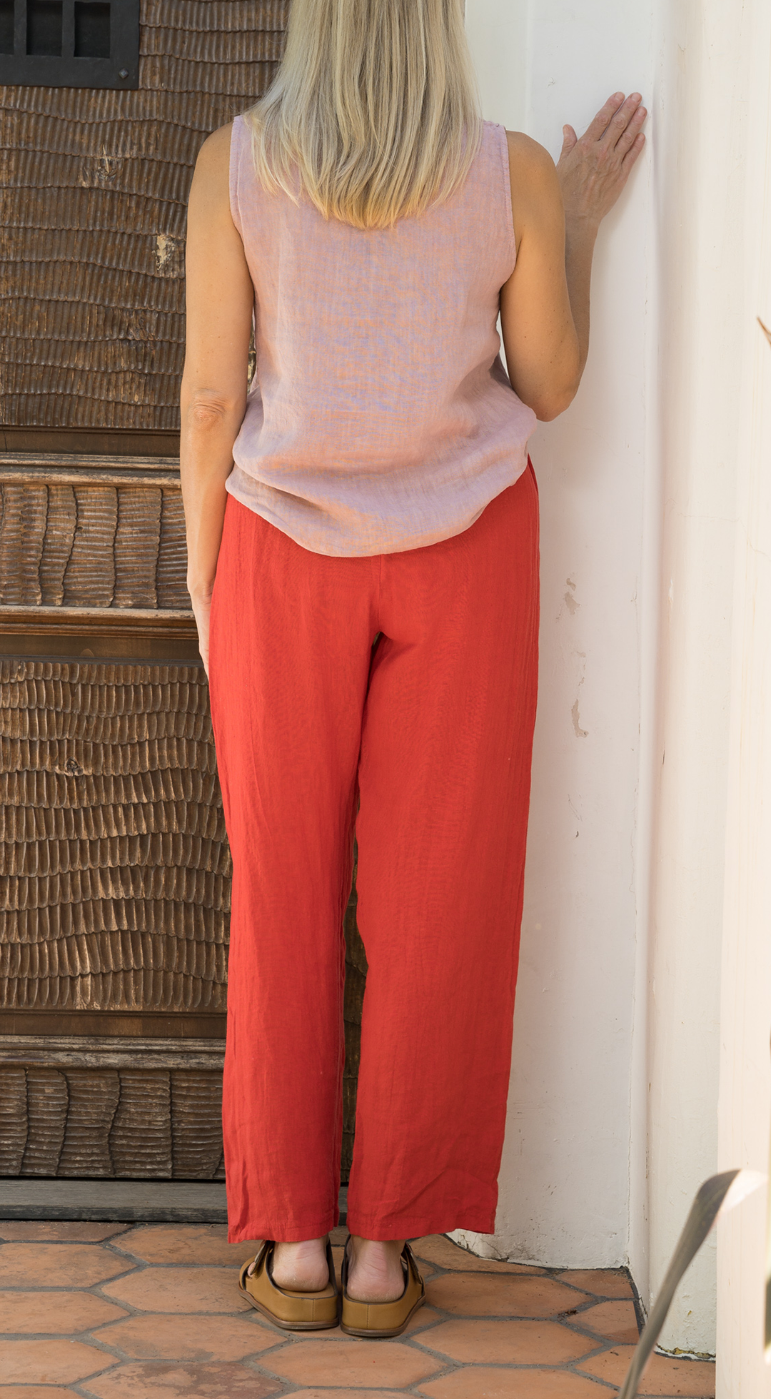 Drawstring Linen Pant #19200