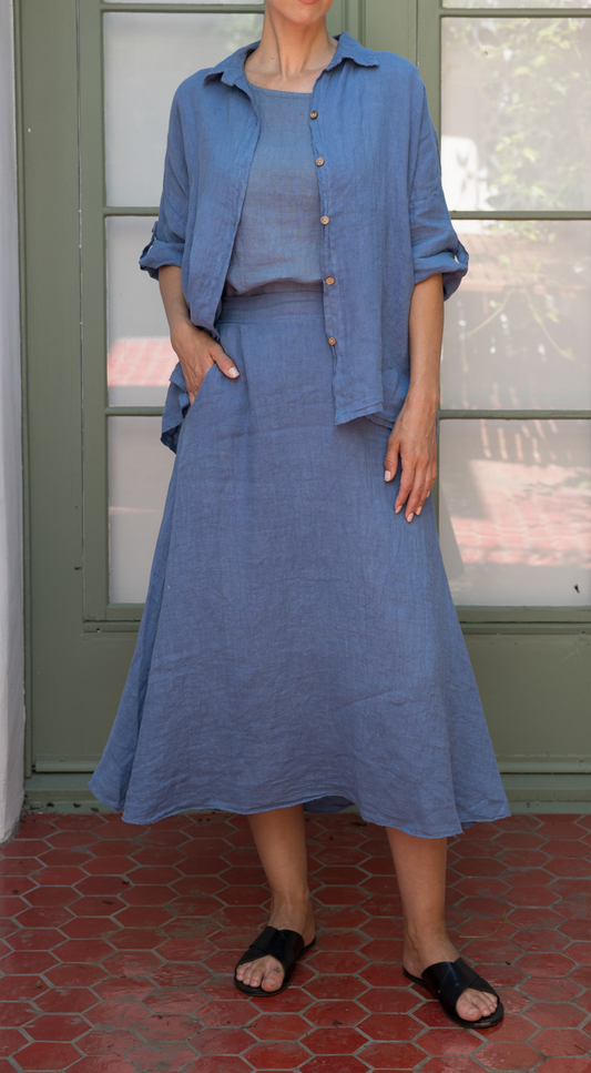 3/4 Button Up Shirt #1034