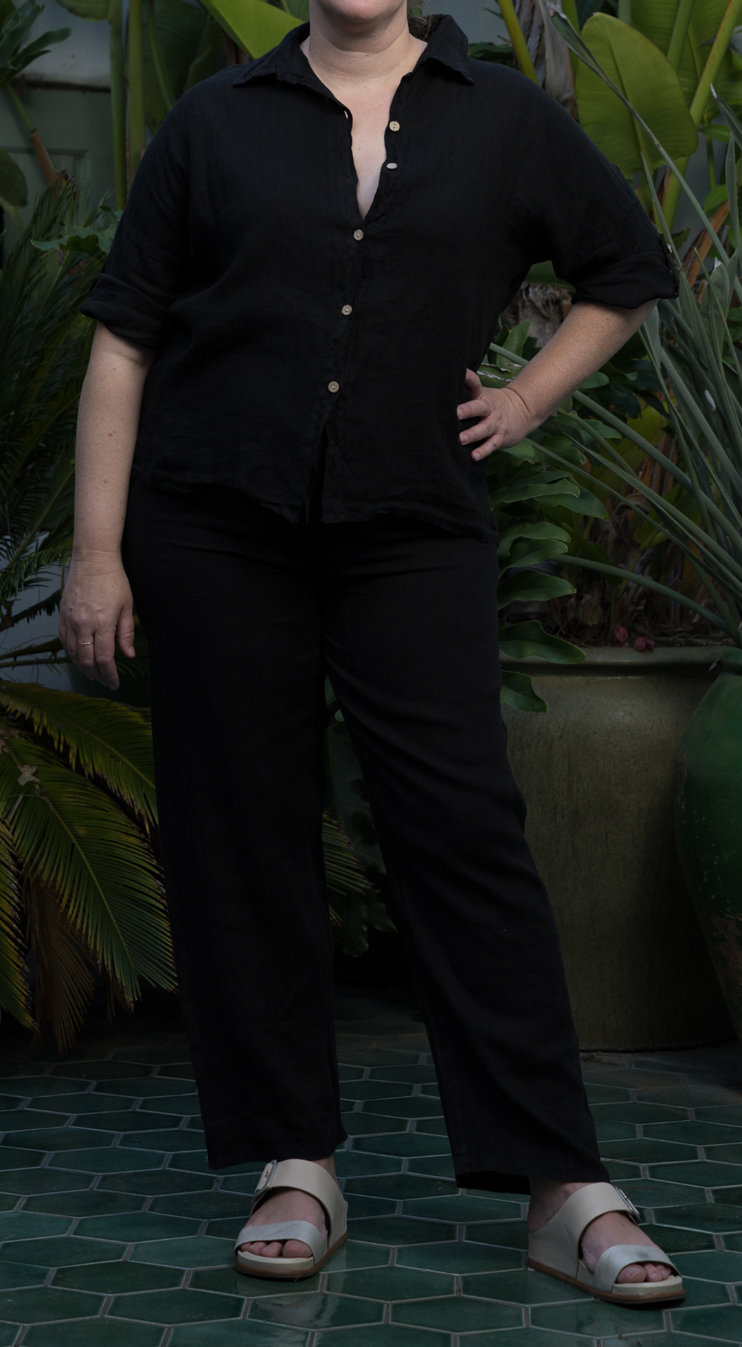 Drawstring Linen Pant #19200